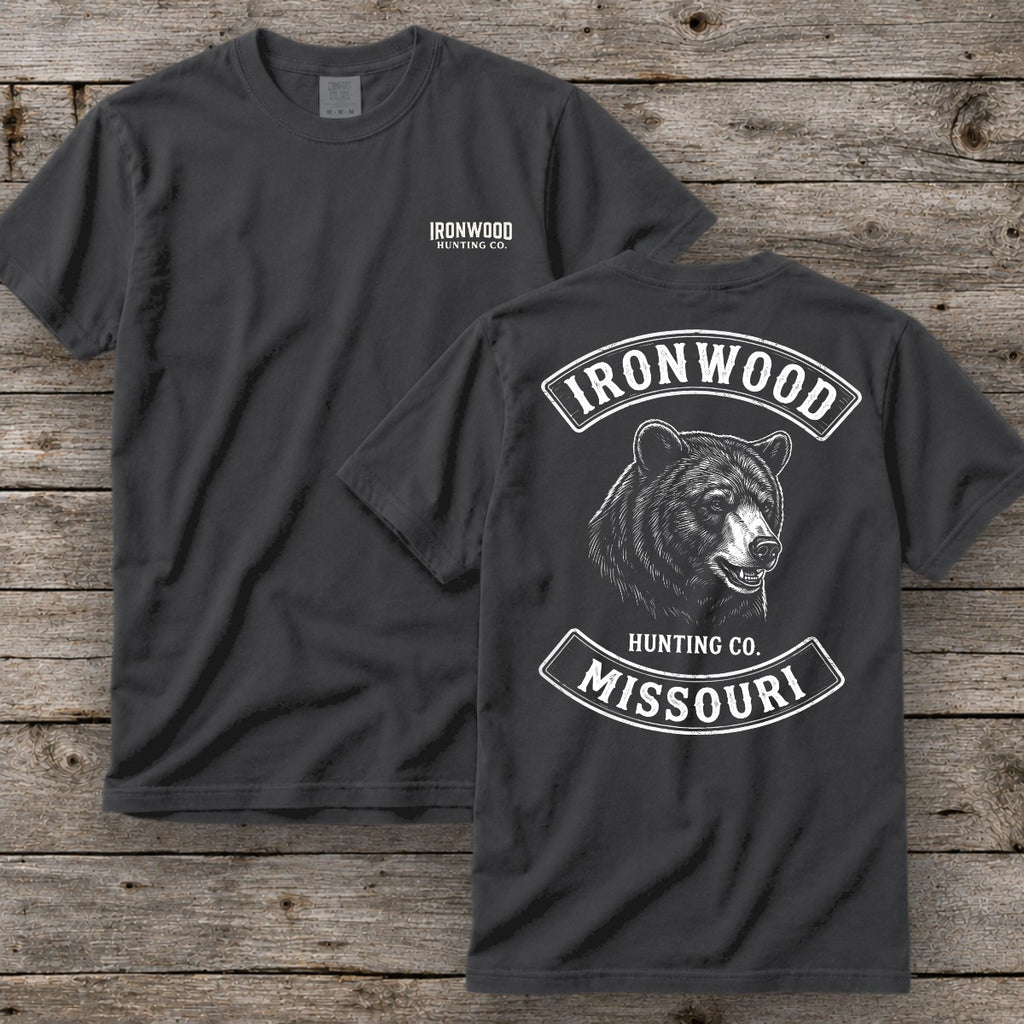 Missouri Bear Hunting T-Shirt | Vintage Rocker Patch Style