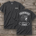 Iowa Bear Hunting T-Shirt | Vintage Rocker Patch Style