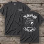 Delaware Bear Hunting T-Shirt | Vintage Rocker Patch Style