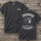Illinois Bear Hunting T-Shirt | Vintage Rocker Patch Style