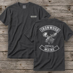 Maine Moose Hunting T-Shirt | Vintage Rocker Patch Style