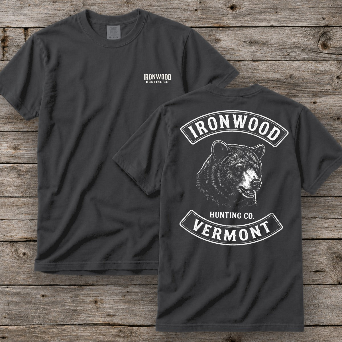 Alabama Bear Hunting T-Shirt | Vintage Rocker Patch Style