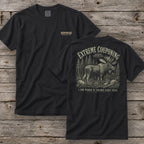 Extreme Couponing T-Shirt | Ironwood Hunters Club | Funny Moose Hunting Tee for Men