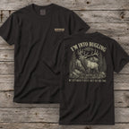 I'm Into Bugling T-Shirt | Ironwood Hunters Club | Funny Elk Hunting Tee for Men