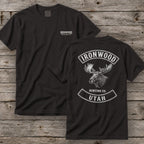 Utah Moose Hunting T-Shirt | Vintage Rocker Patch Style
