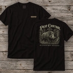 Pest Control T-Shirt | Ironwood Hunters Club | Funny Hog Hunting Tee for Men