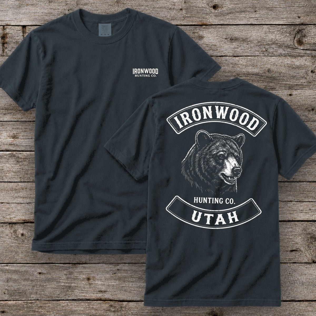 Alabama Bear Hunting T-Shirt | Vintage Rocker Patch Style