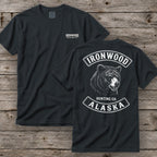 Alaska Bear Hunting T-Shirt | Vintage Rocker Patch Style