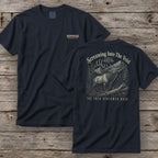 Screaming Into The Void T-Shirt | Ironwood Hunters Club | Funny Elk Calling Tee for Men