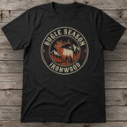 Bugle Season T-Shirt | Vintage Bull Elk Hunting Graphic Tee for Men