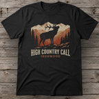 High Country Call T-Shirt | Bugling Bull Elk Mountain Hunting Tee for Men