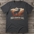 High Country Call T-Shirt | Bugling Bull Elk Mountain Hunting Tee for Men