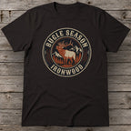 Bugle Season T-Shirt | Vintage Bull Elk Hunting Graphic Tee for Men