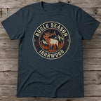 Bugle Season T-Shirt | Vintage Bull Elk Hunting Graphic Tee for Men