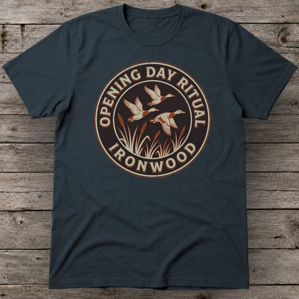 Opening Day Ritual T-Shirt | Duck Hunting Waterfowl Graphic Tee for Men