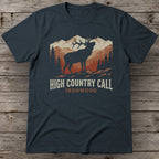 High Country Call T-Shirt | Bugling Bull Elk Mountain Hunting Tee for Men