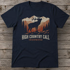 High Country Call T-Shirt | Bugling Bull Elk Mountain Hunting Tee for Men