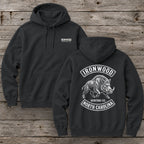 North Carolina Wild Boar Hunter Hoodie  | Vintage Rocker Patch Style