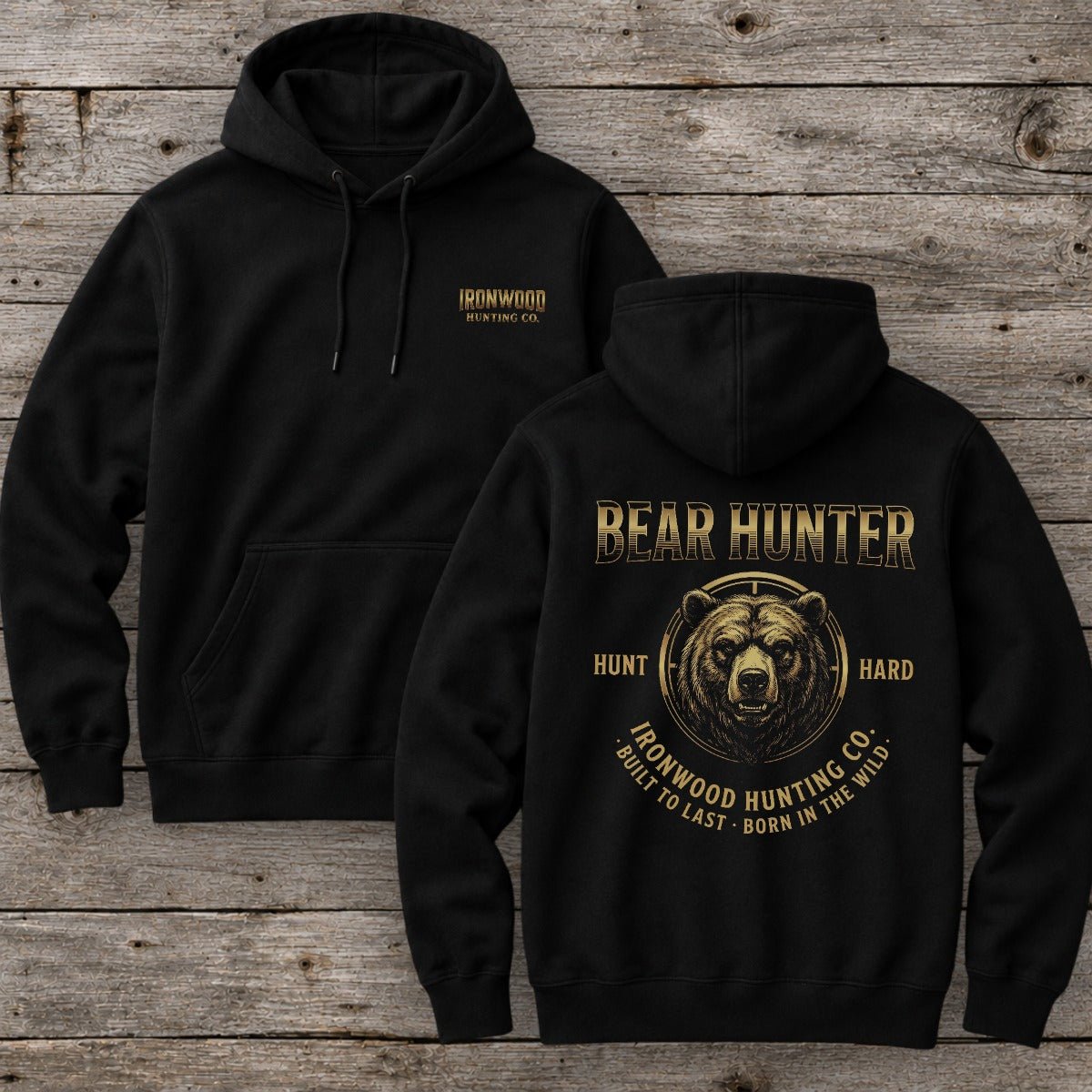 Crosshairs Collection Bear Hunter Hoodie