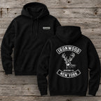 New York Deer Hunting Hoodie | Vintage Rocker Patch Style