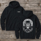 Vintage Oval Badge Deer Hunting Hoodie