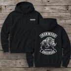 Arkansas Wild Boar Hunter Hoodie  | Vintage Rocker Patch Style