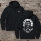 Vintage Oval Badge Bear Hunting Hoodie