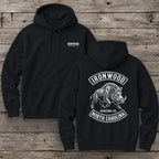 North Carolina Wild Boar Hunter Hoodie  | Vintage Rocker Patch Style