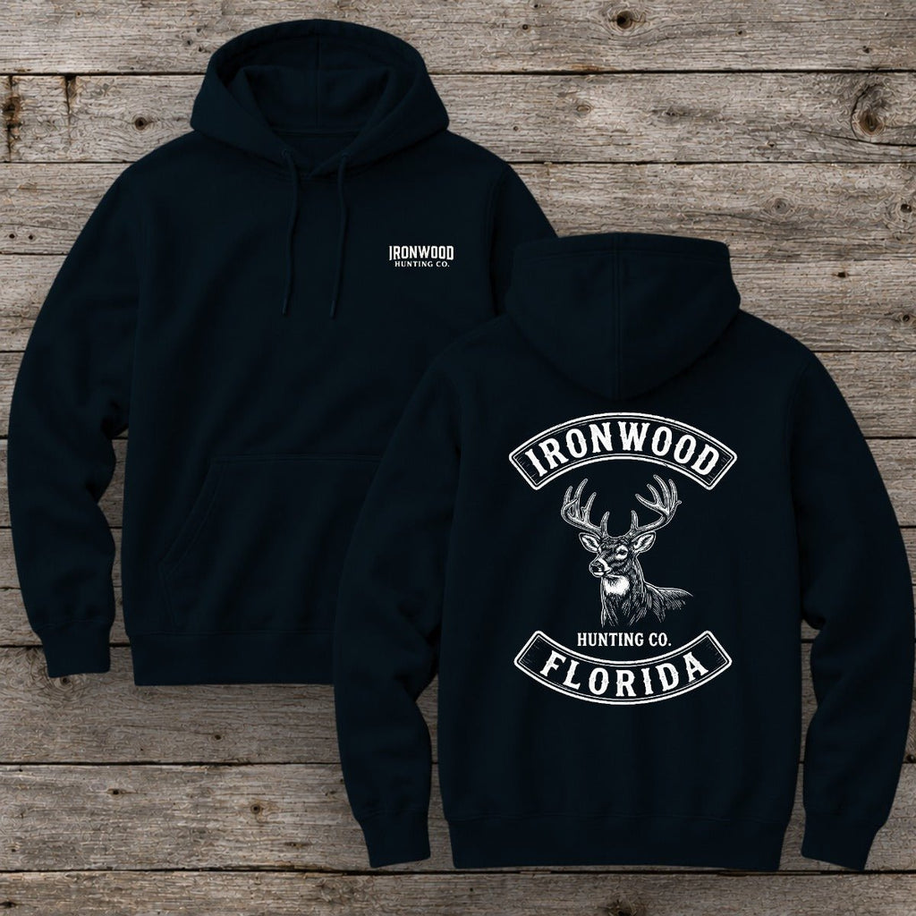 Florida Deer Hunting Hoodie | Vintage Rocker Patch Style