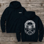 Vintage Oval Badge Moose Hunting Hoodie