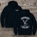 New York Deer Hunting Hoodie | Vintage Rocker Patch Style
