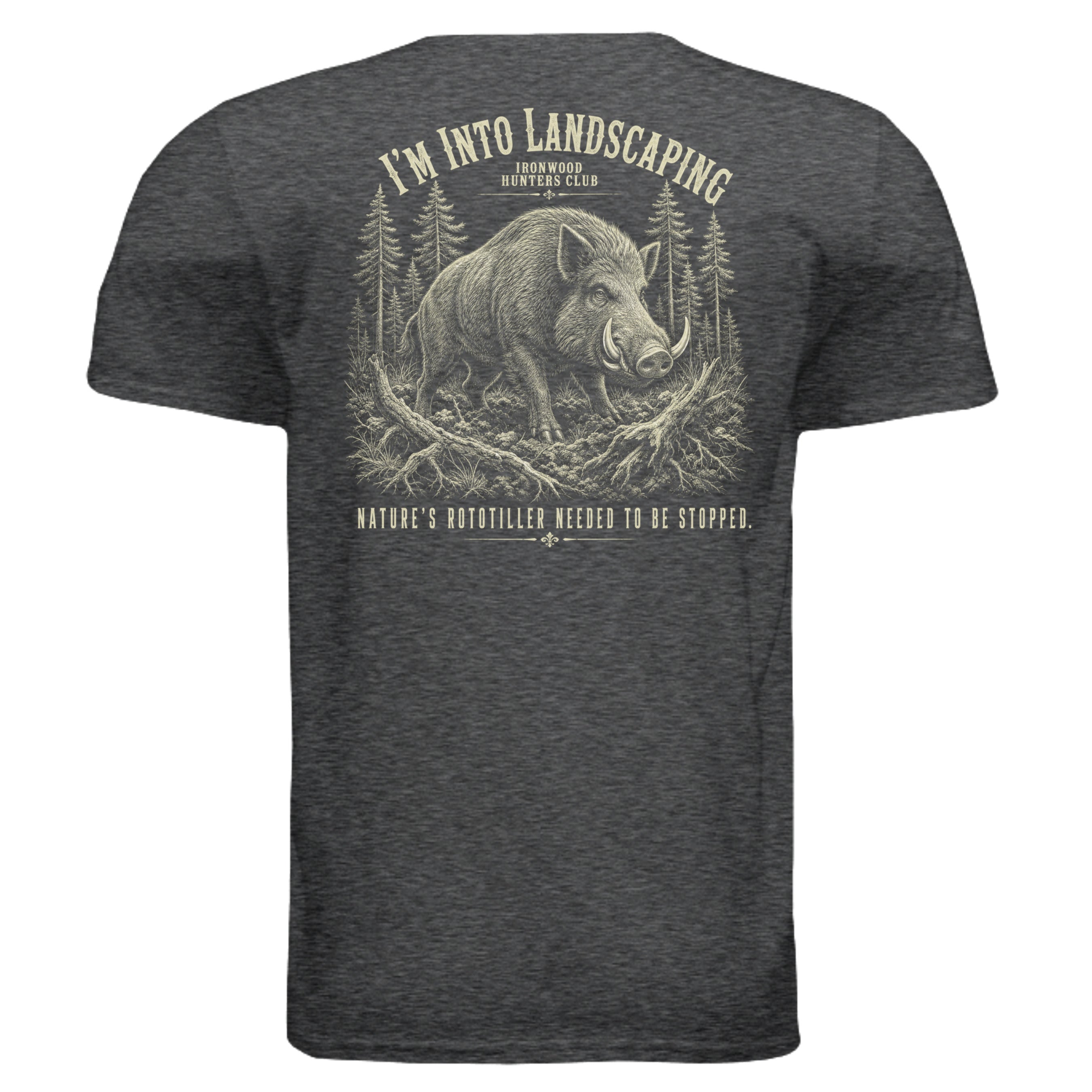 DARK HEATHER - G640 - BACK