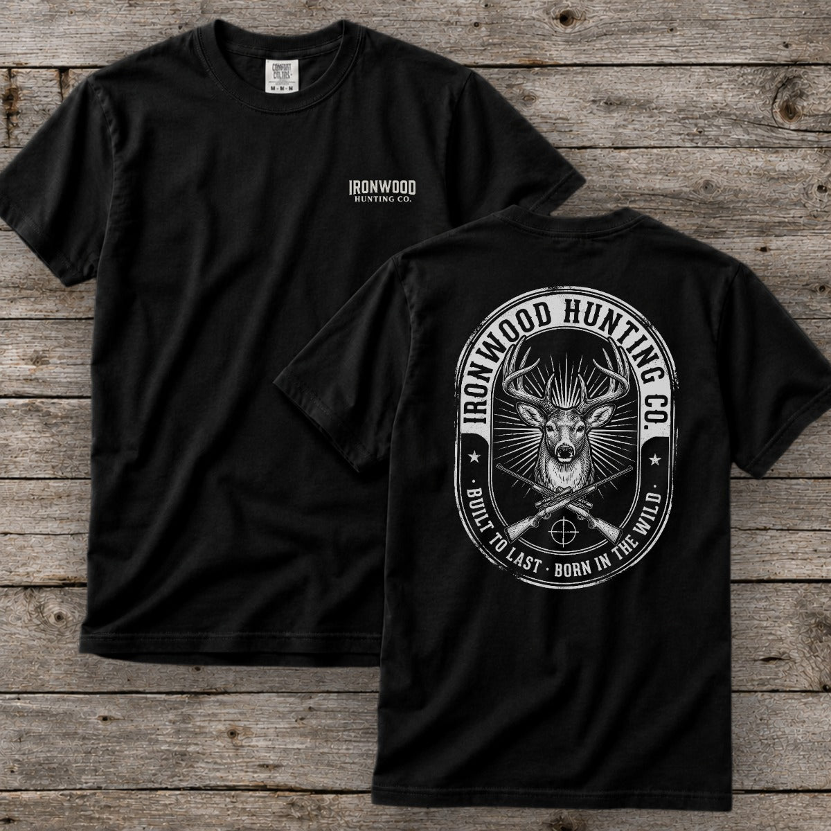 Vintage Oval Badge Deer Hunting T-Shirt