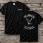 California Deer Hunting T-Shirt | Vintage Rocker Patch Style