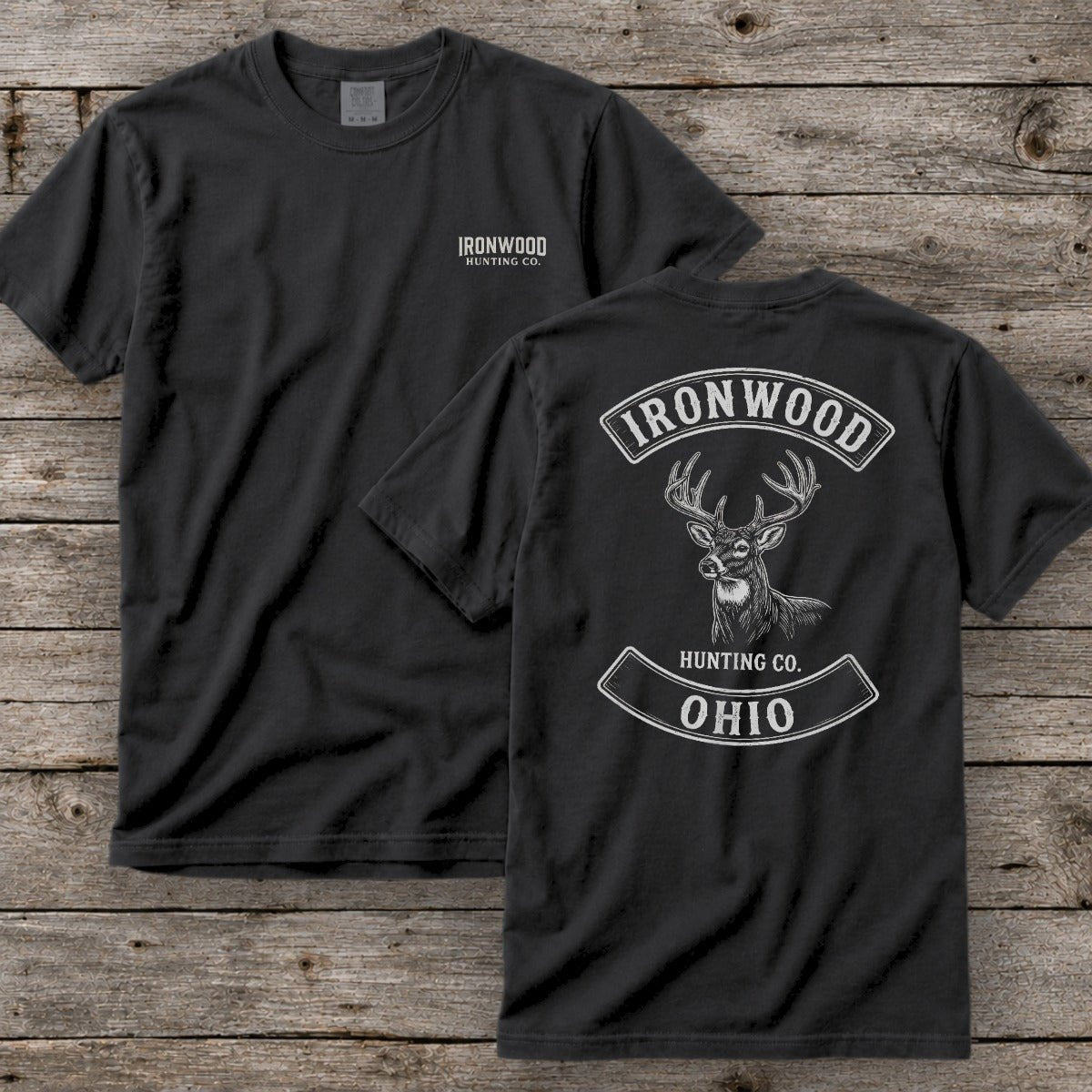 Ohio Deer Hunting T-Shirt | Vintage Rocker Patch Style