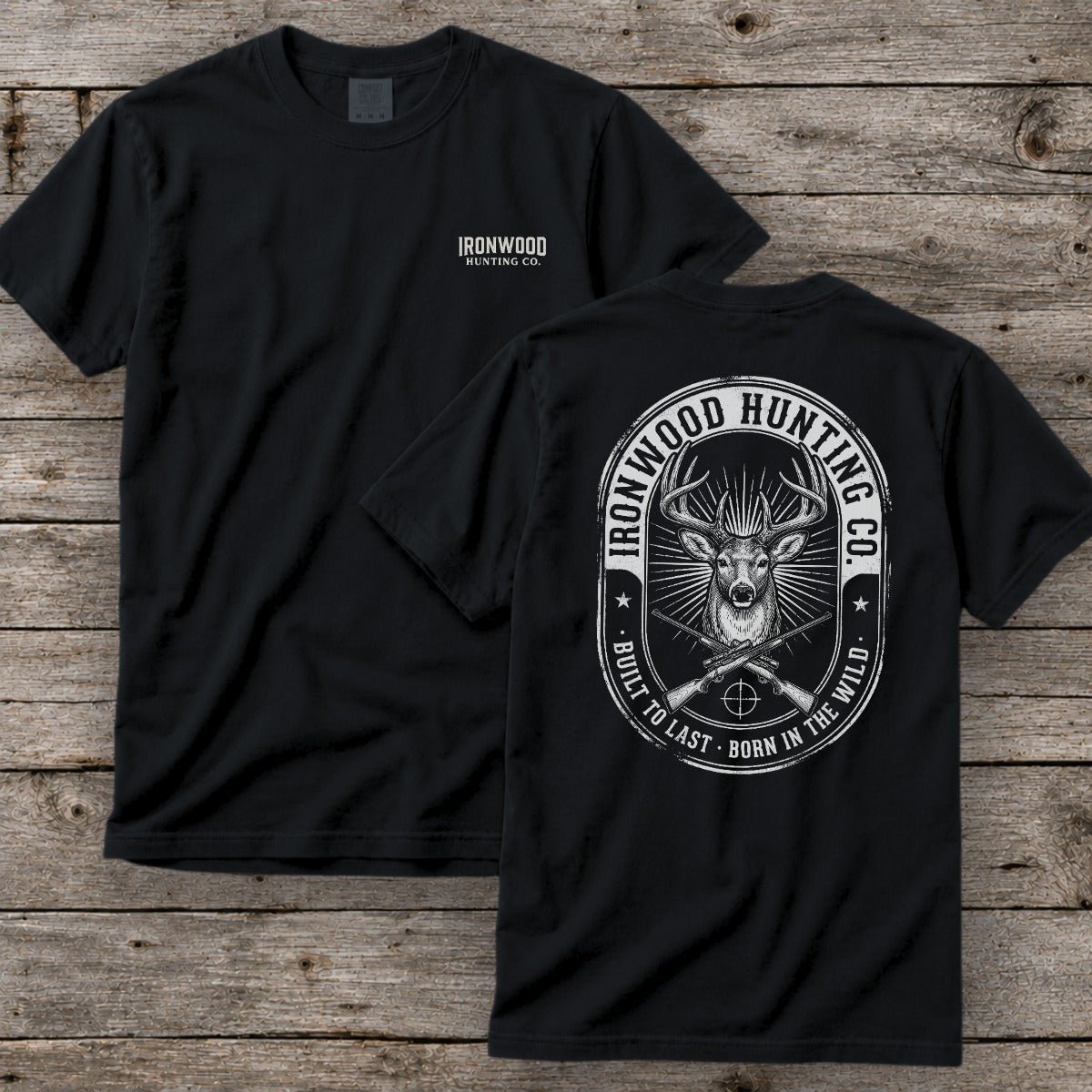Vintage Oval Badge Deer Hunting T-Shirt