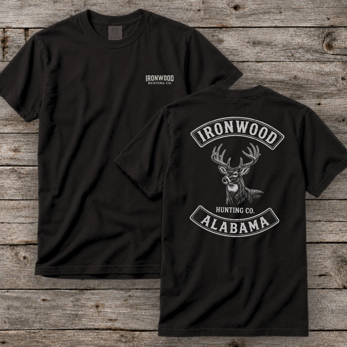 Alabama Deer Hunting T-Shirt | Vintage Rocker Patch Style