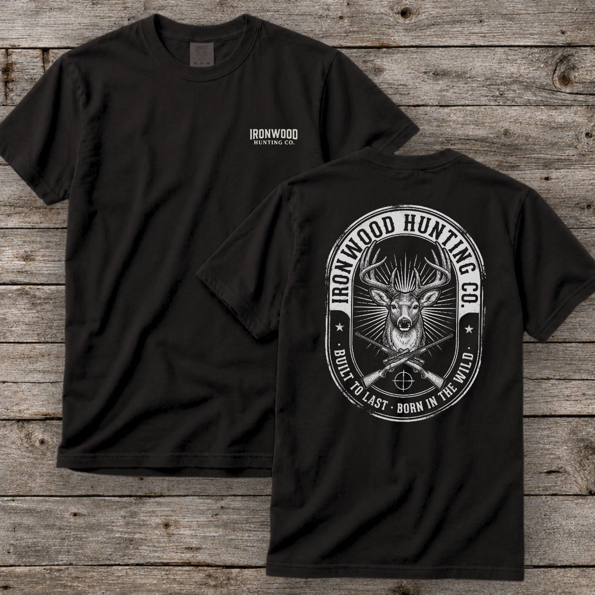 Vintage Oval Badge Deer Hunting T-Shirt
