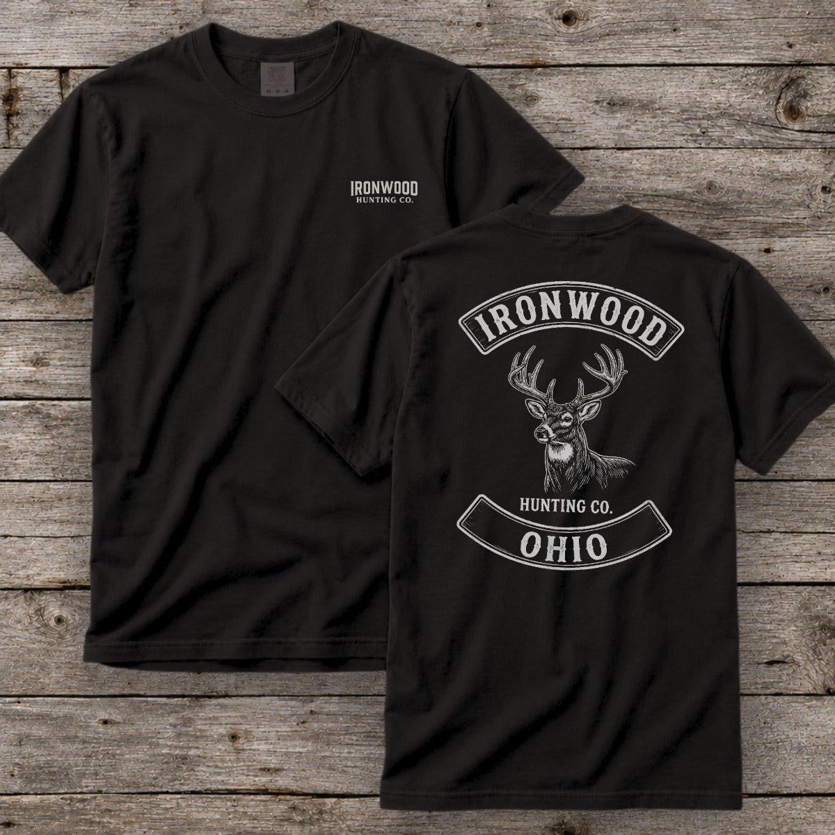 Ohio Deer Hunting T-Shirt | Vintage Rocker Patch Style