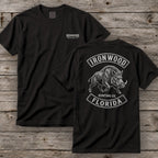 Florida Wild Boar Hunting T-Shirt  | Vintage Rocker Patch Style