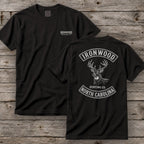 North Carolina Deer Hunting T-Shirt | Vintage Rocker Patch Style