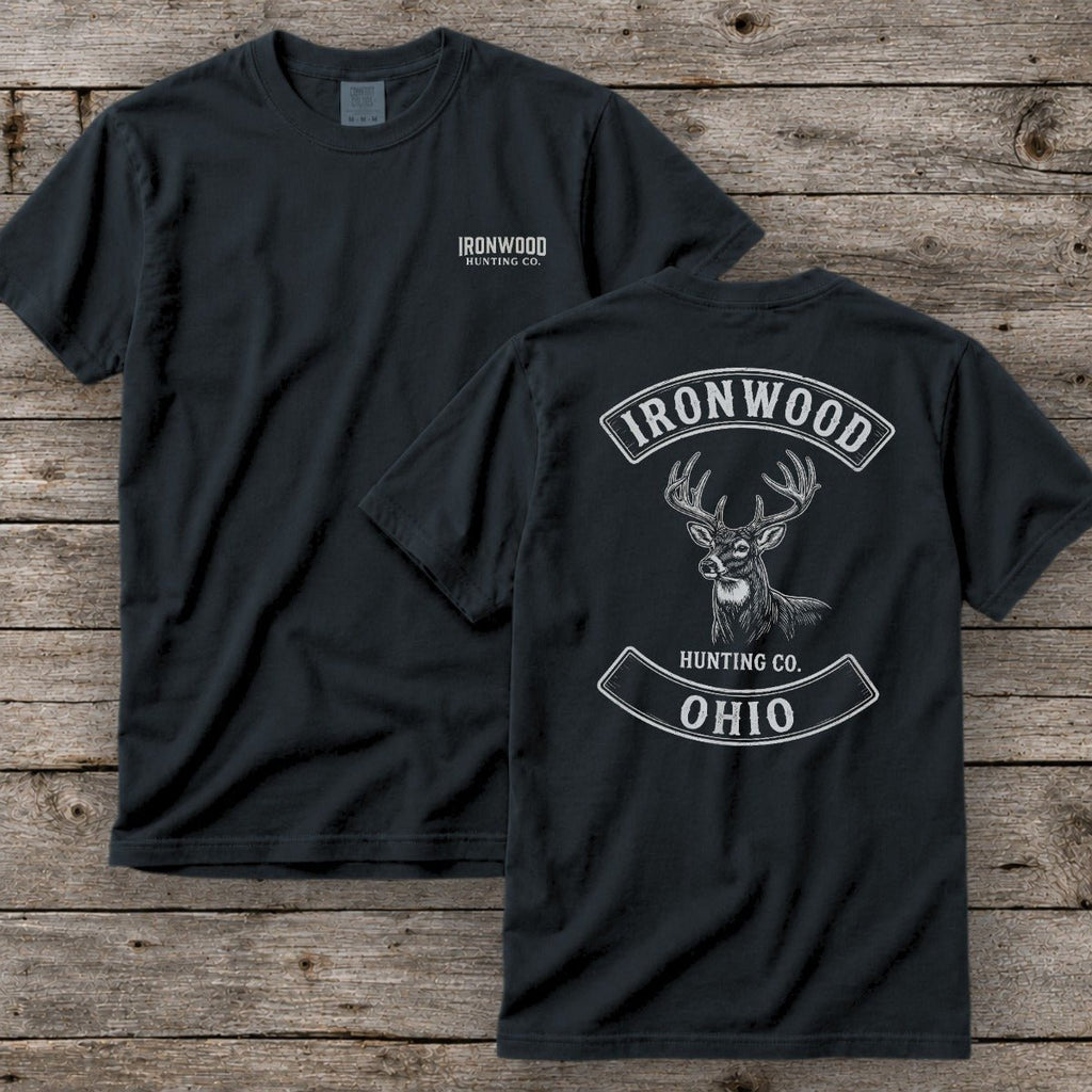Ohio Deer Hunting T-Shirt | Vintage Rocker Patch Style