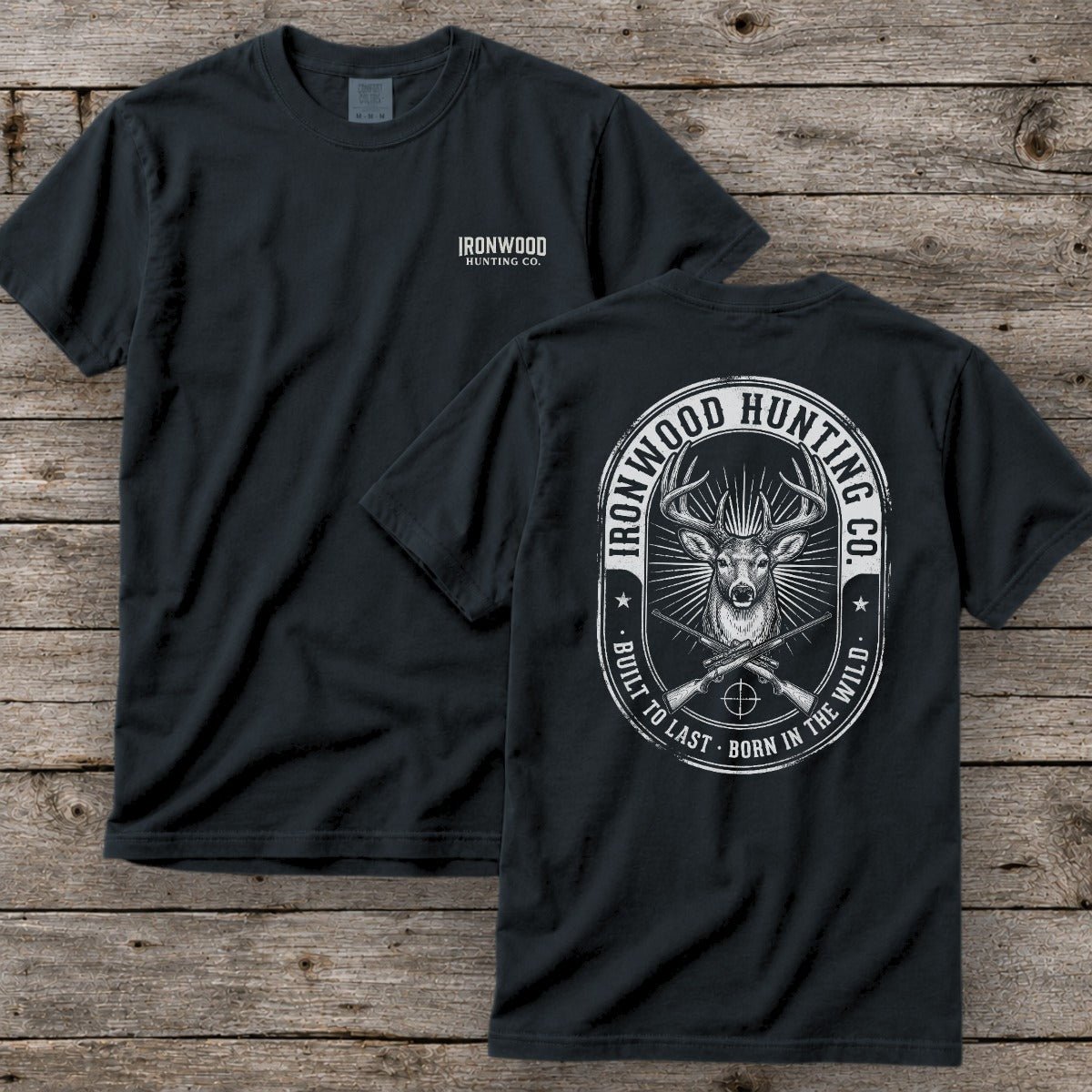 Vintage Oval Badge Deer Hunting T-Shirt