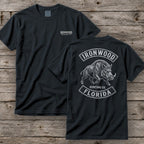 Florida Wild Boar Hunting T-Shirt  | Vintage Rocker Patch Style