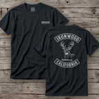California Deer Hunting T-Shirt | Vintage Rocker Patch Style
