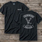 Oregon Deer Hunting T-Shirt | Vintage Rocker Patch Style