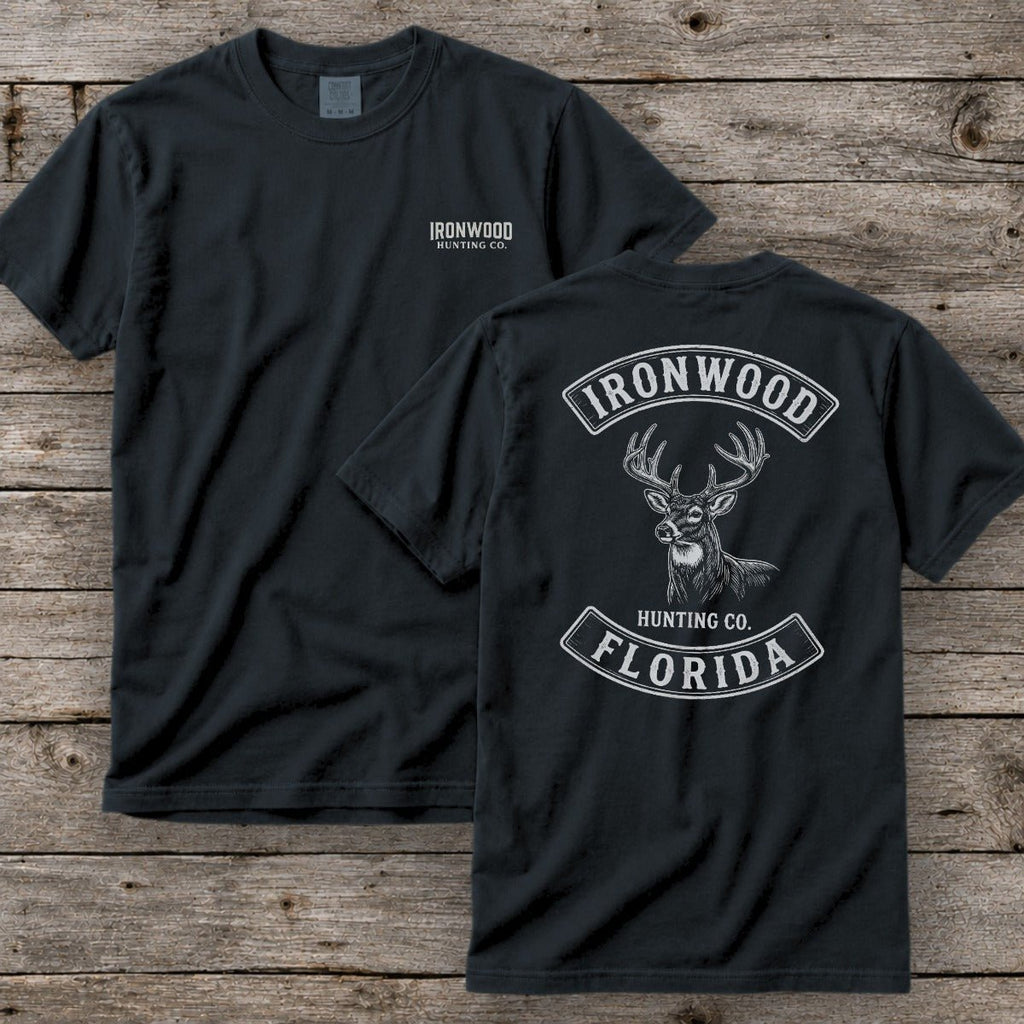 Florida Deer Hunting T-Shirt | Vintage Rocker Patch Style