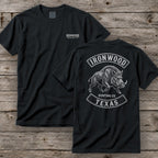 Texas Wild Boar Hunting T-Shirt  | Vintage Rocker Patch Style