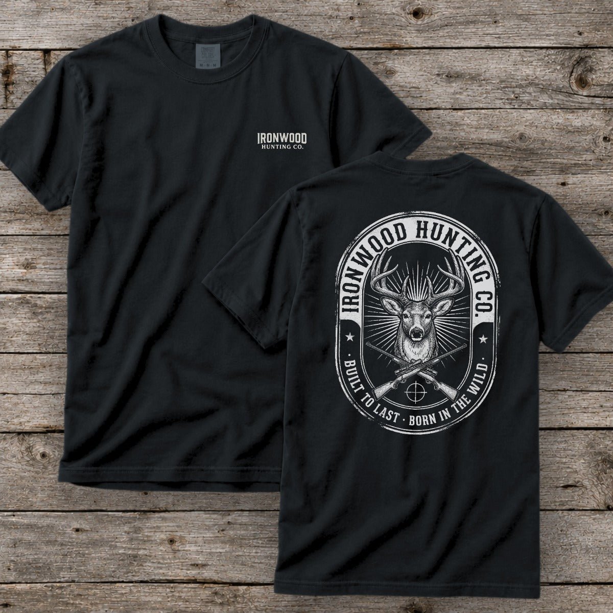 Vintage Oval Badge Deer Hunting T-Shirt