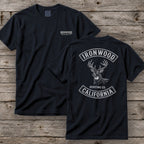 California Deer Hunting T-Shirt | Vintage Rocker Patch Style
